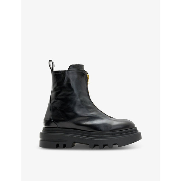 Allsaints Othello zip-up leather ankle boots