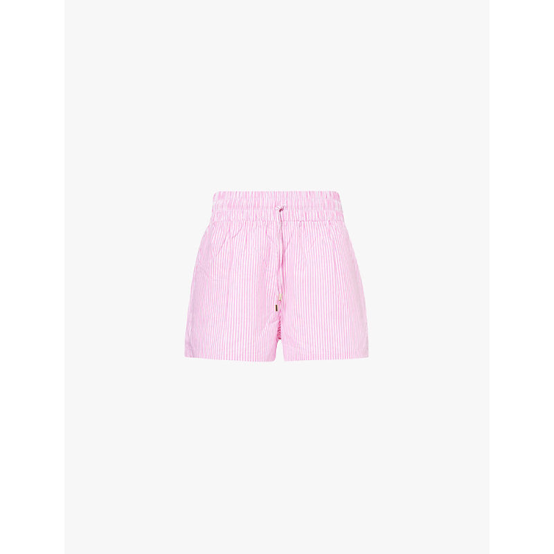  Melissa Odabash Annie striped cotton shorts