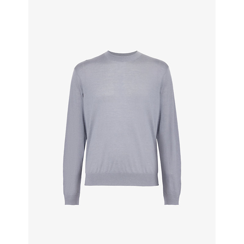  Emporio Armani Travel crew-neck wool knitted jumper