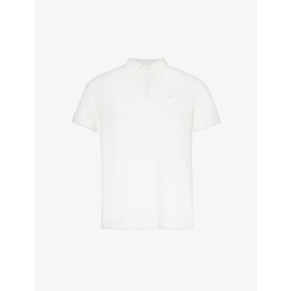  Emporio Armani Logo-embroidered cotton-jersey polo shirt