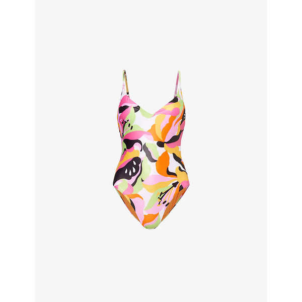  Seafolly Rio floral-print stretch-recycled polyester swimsuit