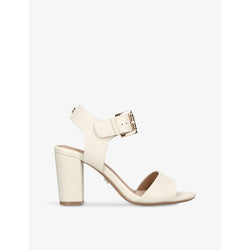 Carvela Sadie 2 logo-embellished faux-leather heeled sandals