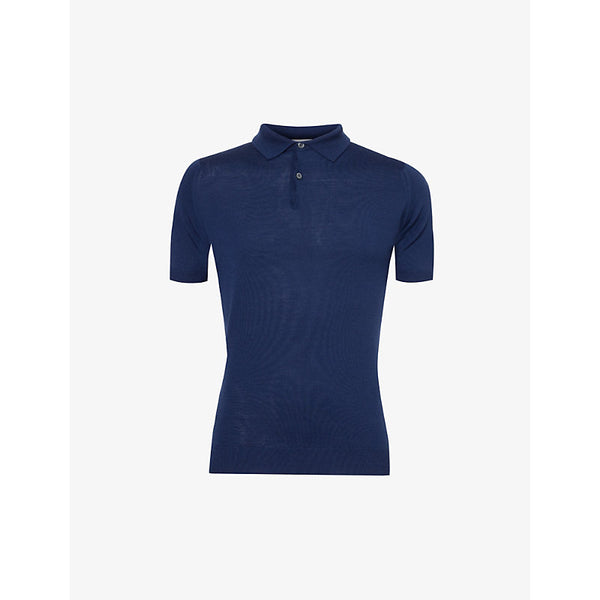  John Smedley Payton short-sleeved wool-knit polo shirt