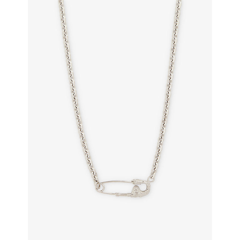 Emanuele Bicocchi Safety Pin sterling-silver chain necklace