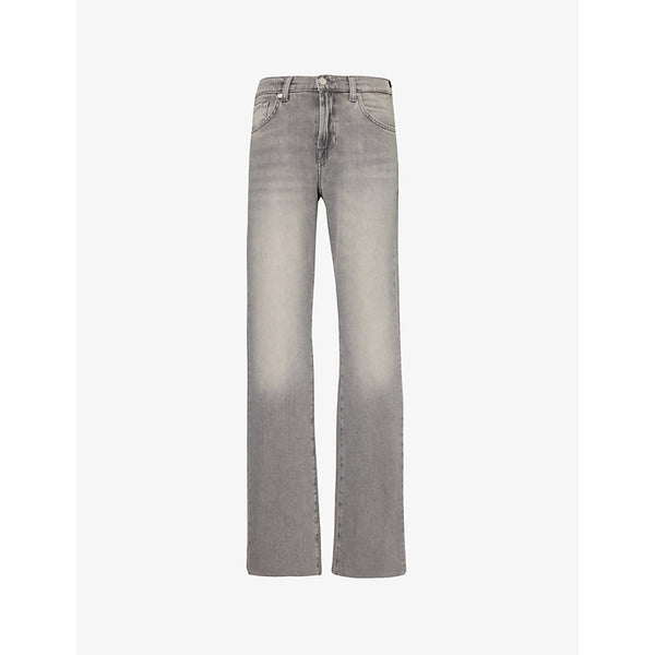  7 For All Mankind Tess straight-leg mid-rise stretch-denim jeans