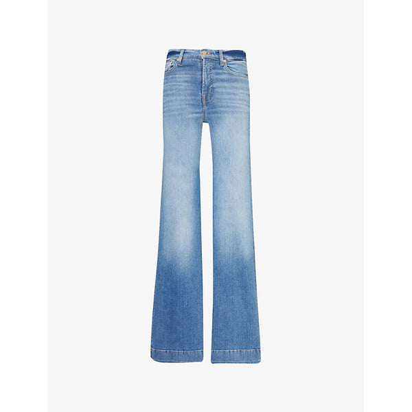  7 For All Mankind Modern Dojo flared-leg mid-rise stretch-denim jeans