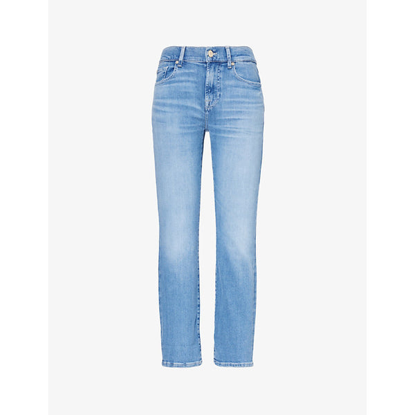  7 For All Mankind Relaxed Skinny tapered-leg mid-rise stretch-denim