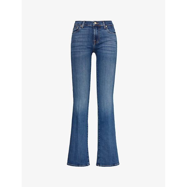 7 For All Mankind Bootcut Soho flared-leg mid-rise stretch-denim jeans