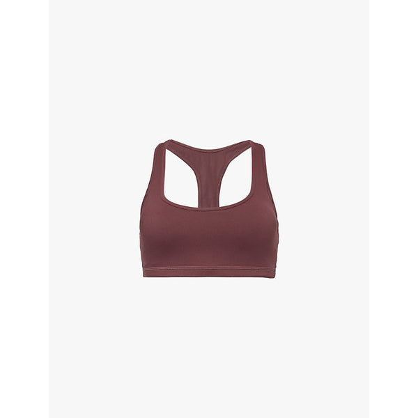  Adanola Ultimate racerback stretch-jersey bra