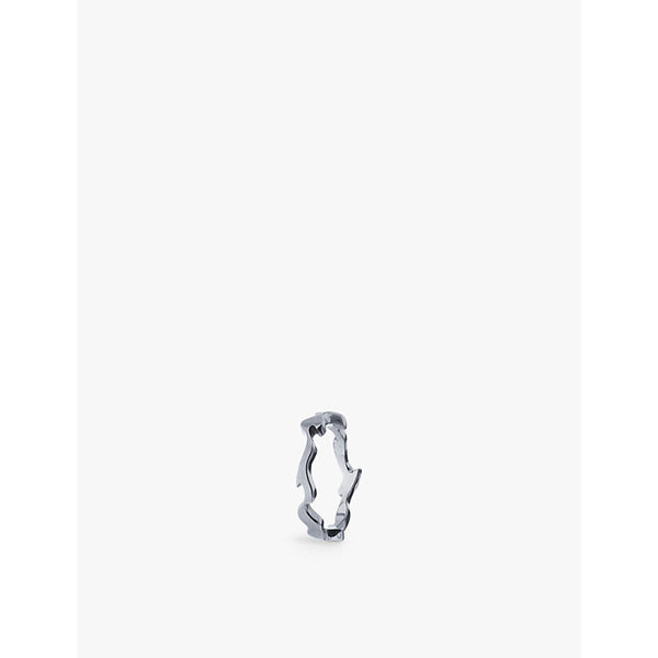 La Maison Couture Biiju Shadow rhodium-coated sterling-silver ring