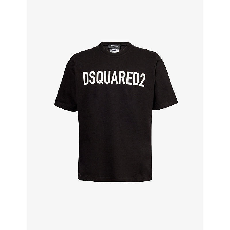  Dsquared2 Logo-print relaxed-fit cotton-jersey T-shirt