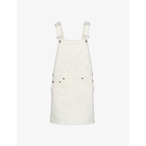  Prada Dungaree-style denim mini dress