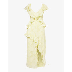 Pretty Lavish Eloise ruffled woven midi dress | PRETTY LAVISH