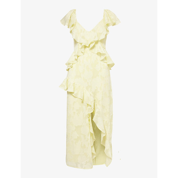 Pretty Lavish Eloise ruffled woven midi dress