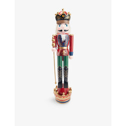 Selfridges Edit Extra large pinewood nutcracker crown Christmas decoration 120cm