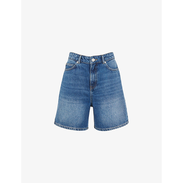 Whistles Regular-fit high-rise denim shorts