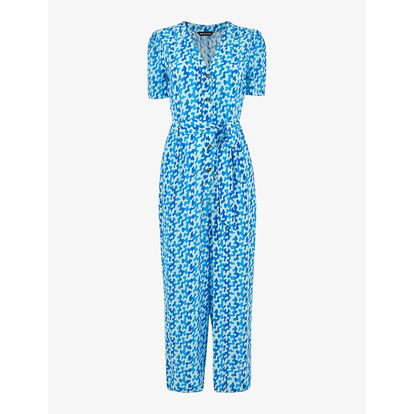 Whistles Hazy Coral woven jumpsuit