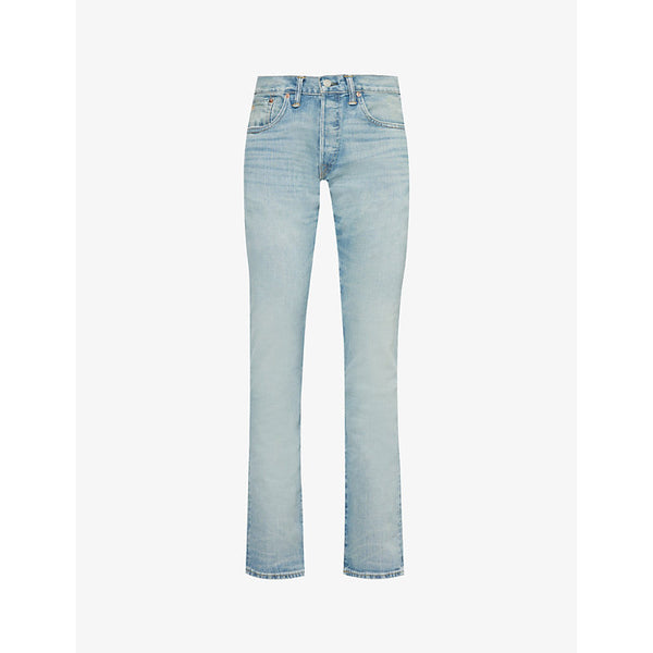  Rrl Straight-leg mid-rise slim-fit jeans