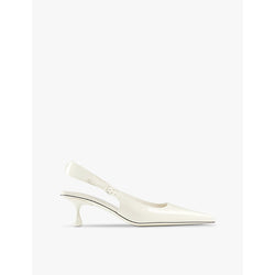 Jimmy Choo Amel pointed-toe sling-back patent-leather heeled courts