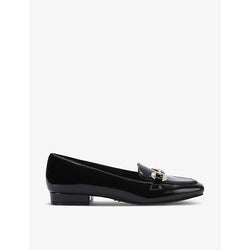 Carvela Poise chain-embellished faux patent-leather loafers