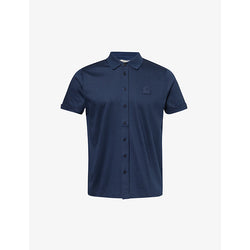  Sandbanks Brand-patch cotton-jersey polo shirt