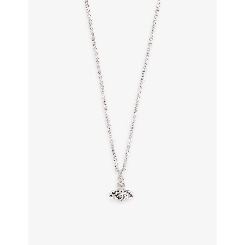 Vivienne Westwood Mayfair brass and cubic zirconia pendant necklace