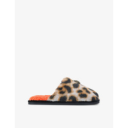 Kurt Geiger London Kensington leopard-pattern faux-shearling slippers