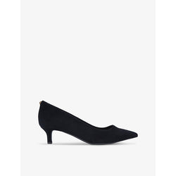 Kurt Geiger London Kensington Flexi heeled suede court shoes