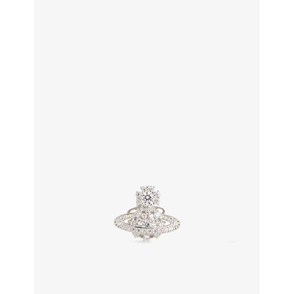 Vivienne Westwood Jewellery Narcissa platinum-plated sterling-silver stud earrings