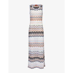 Missoni Sequin-embellished chevron-pattern maxi dress | MISSONI