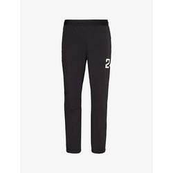  247 By Represent Brand-print tapered-leg stretch-woven jogging bottoms