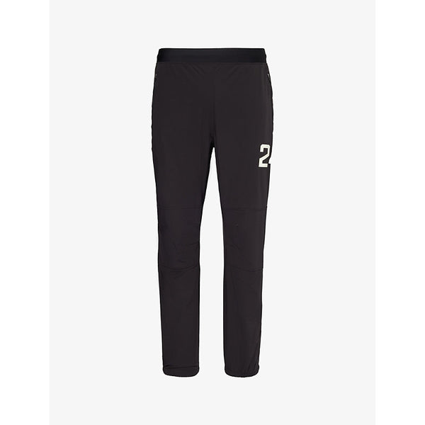  247 By Represent Brand-print tapered-leg stretch-woven jogging bottoms