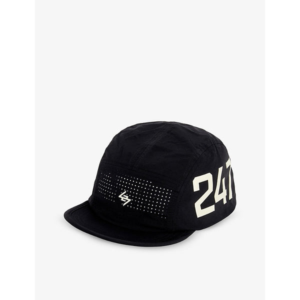 247 By Represent Brand-print flat-peak shell cap | 247 BY REPRESENT