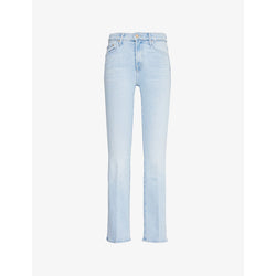  Mother The Insider Sneak straight-leg mid-rise jeans