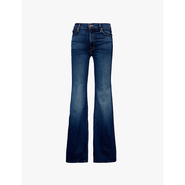  Mother The Doozy flared-leg mid-rise denim-blend jeans