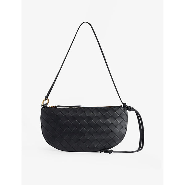 Bottega Veneta Gemellini intrecciato-weave leather pouch