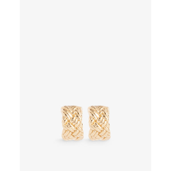 Womens Bottega Veneta Chain 18ct yellow gold-plated 925 sterling silver earrings