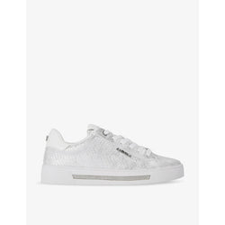 Carvela Logo-badge faux-leather low-top trainers | Carvela