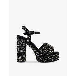 Carvela Sky High sequin-embellished heeled woven sandals