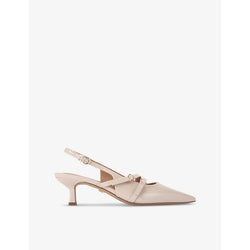 Kg Kurt Geiger Sienna faux-leather heeled courts