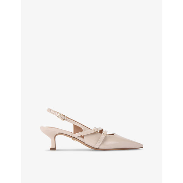 Kg Kurt Geiger Sienna faux-leather heeled courts