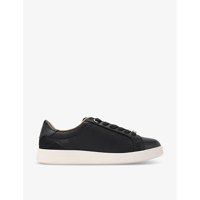 Kg Kurt Geiger Eliza logo-plaque faux-leather low-top trainers | Kg Kurt Geiger