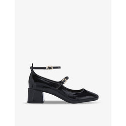 Kg Kurt Geiger Adelaide block-heel patent-leather pumps