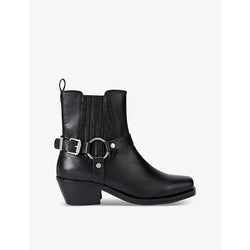 Kg Kurt Geiger Tyla block-heel leather Western boots