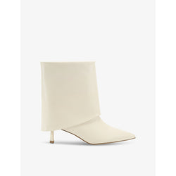 Kg Kurt Geiger Fierce fold-over heeled faux-leather ankle boots