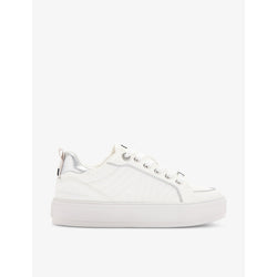 Kg Kurt Geiger Kingly quilted faux-leather low-top trainers