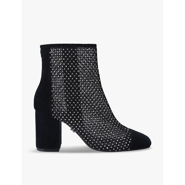 Womens Carvela Hotsox rhinestone-embellished mesh ankle boots