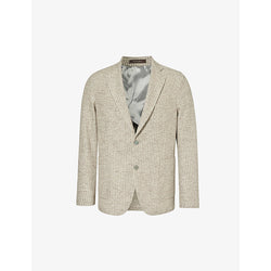  Oscar Jacobson Ferry patch-pocket single-breasted cotton-blend blazer