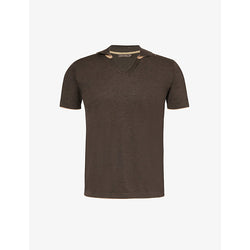  Oscar Jacobson Svante V-neck cotton polo shirt