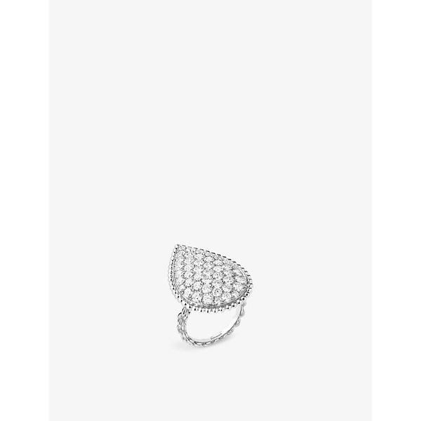 Boucheron Serpent Bohème 18ct white-gold and 3.58ct brilliant-cut diamond ring